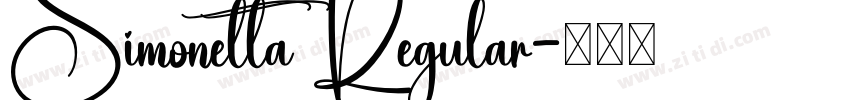 Simonetta Regular字体转换